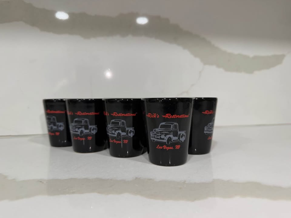 Black shot glass